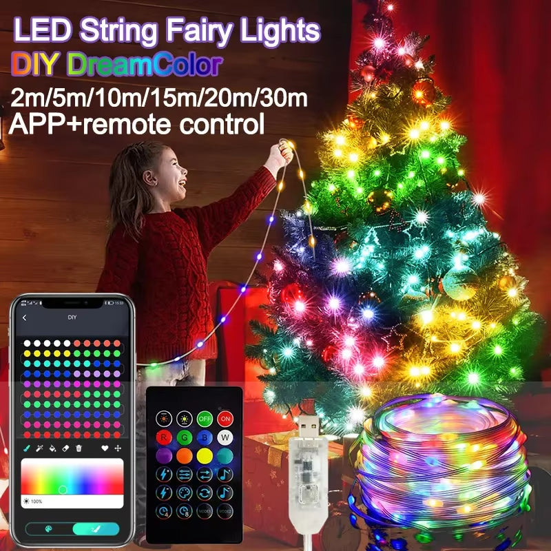 Twinkling LED Holiday Lights